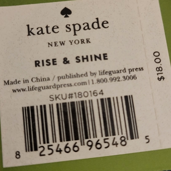 Kate Spade Pink and Cream Hydration Thermos - Picture 3 of 5